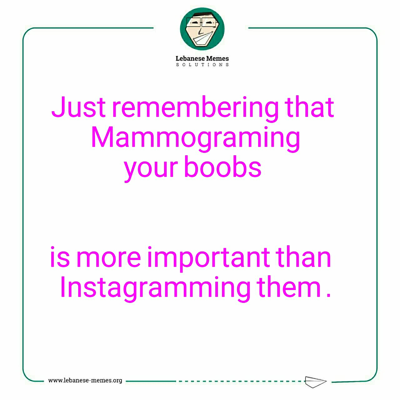 Breast cancer awareness memes
